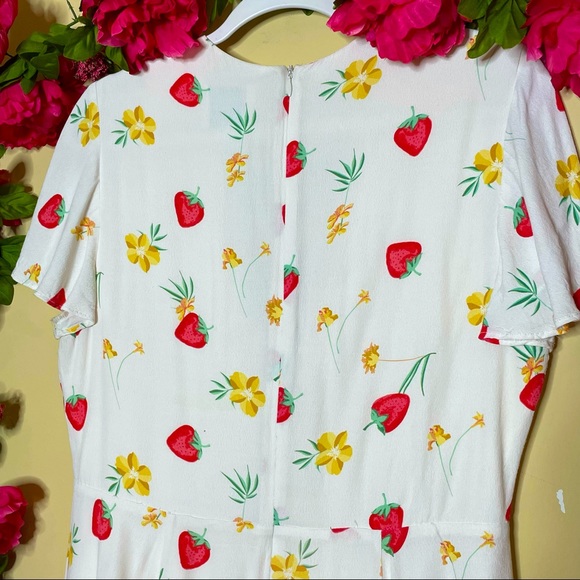 Privacy Please Dixie Floral Print Front Tie Dress Size L - Picture 11 of 16